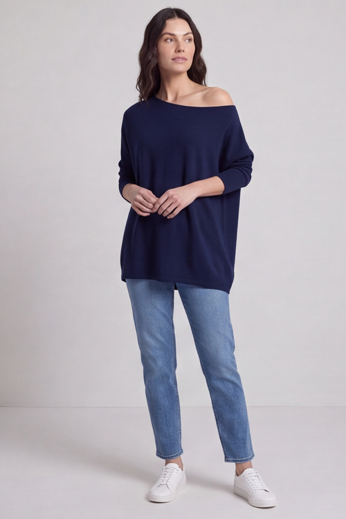 Alazne Jumper Navy - Image 6
