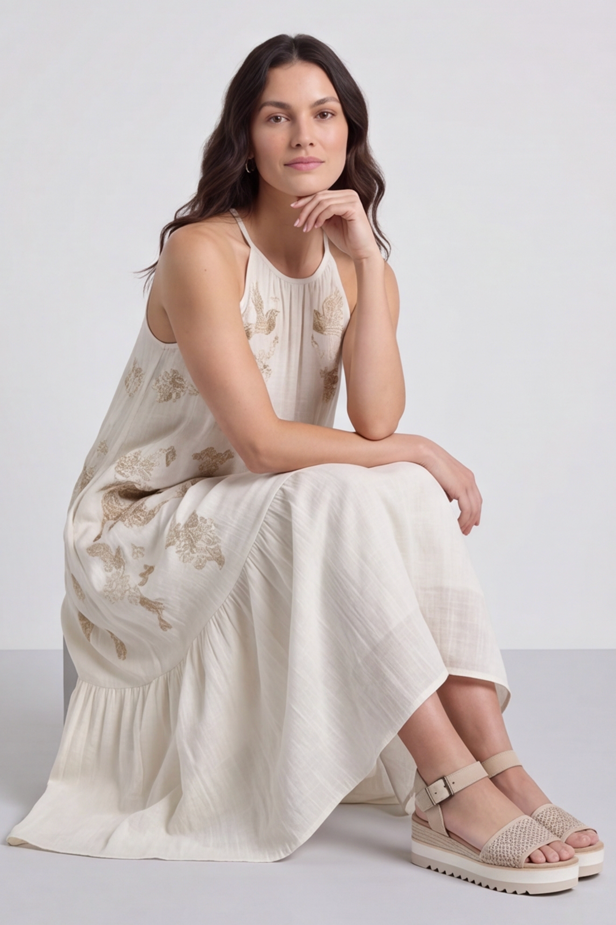Adaeze Dress White