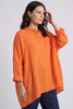 Adrielle Linen Shirt Orange