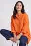 Adrielle Linen Shirt Orange