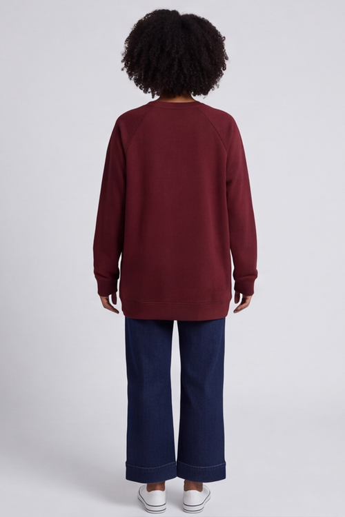 Alice Weekend Sweatshirt Wine - Image 5