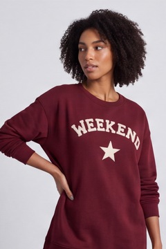 Alice Weekend Sweatshirt Wine