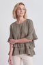 Allena Frill Top Olive