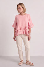 Allena Frill Top Light Pink Pink - Allena Frill Top Light Pink