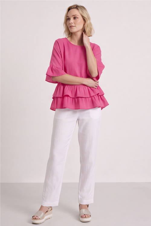 Allena Frill Top Pink - Image 7