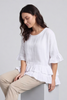 Allena Frill Top White