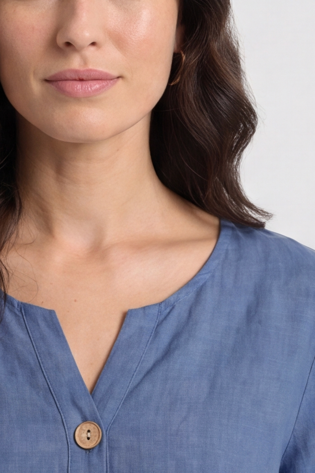 Amara Linen Box Top Blue