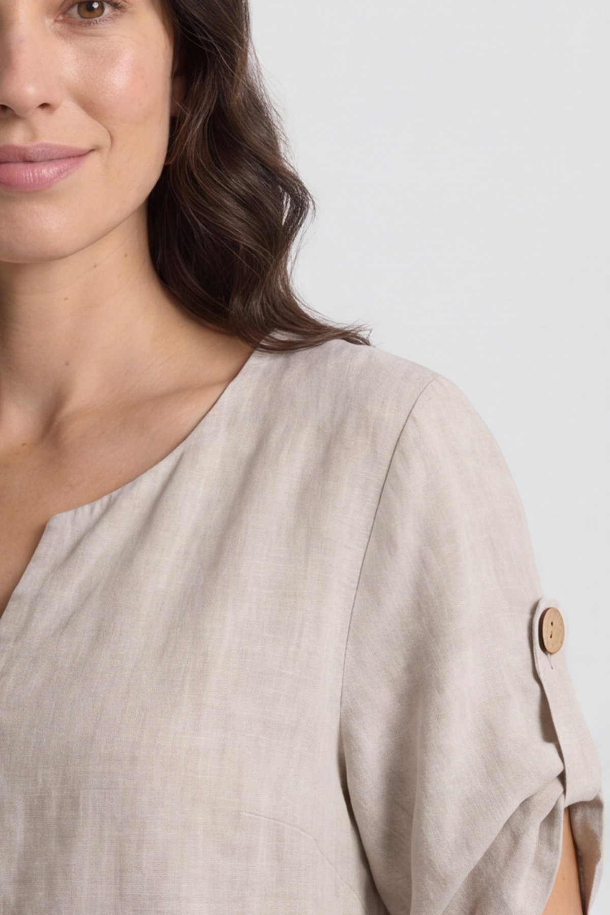 Amara Linen Box Top Stone