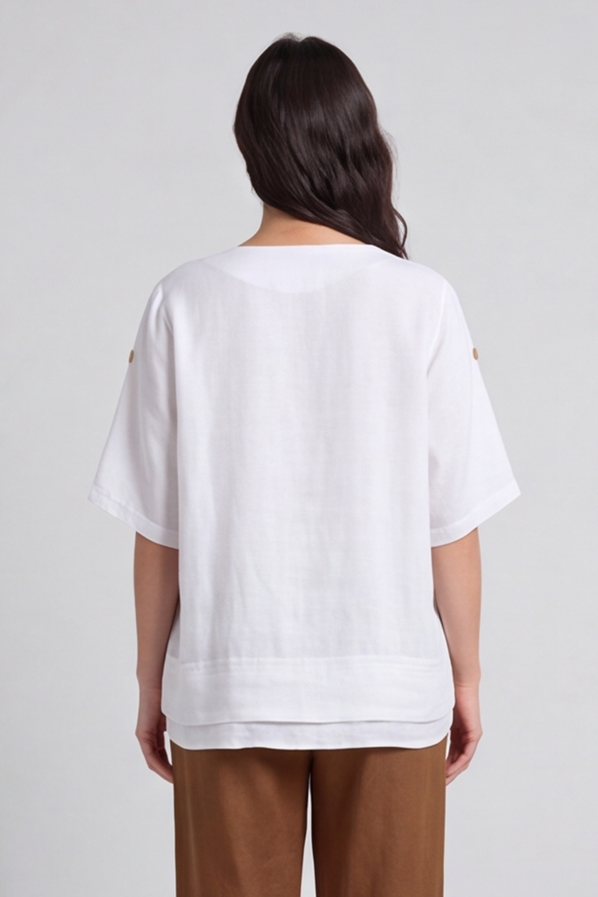 Amara Linen Box Top White
