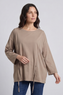 Andie Seam Detail Cotton Top Mocha