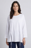 Andie Seam Detail Cotton Top White