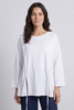 Andie Seam Detail Cotton Top White