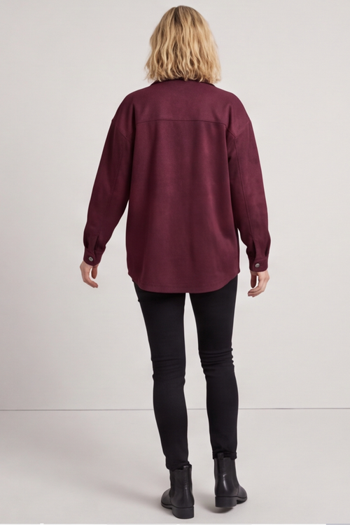 Anita Shacket Burgundy - Image 3