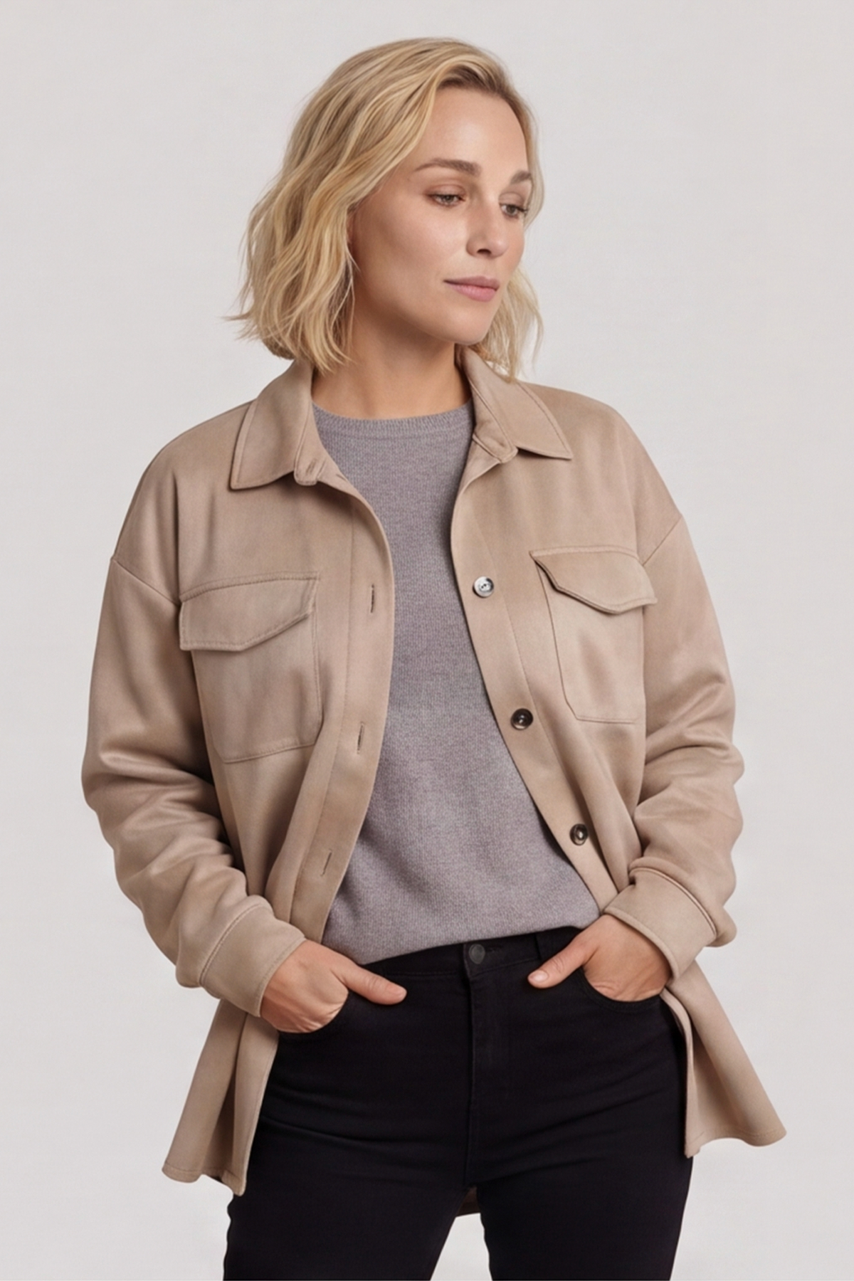 Anita Shacket Camel