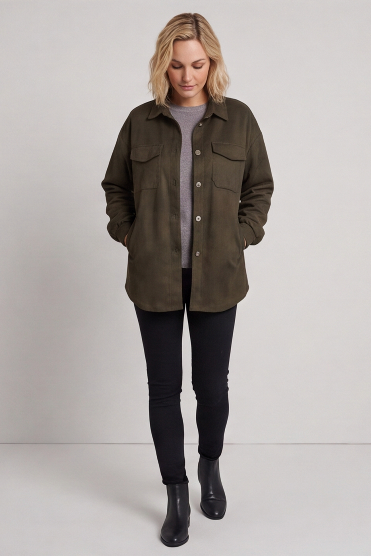Anita Shacket Khaki