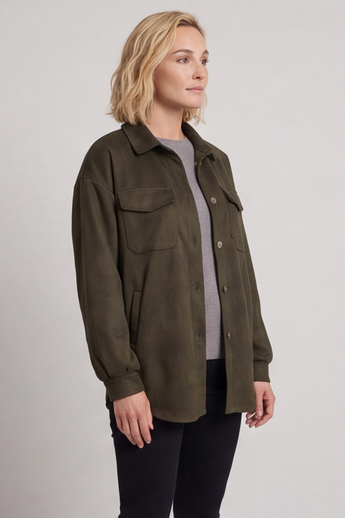 Anita Shacket Khaki - Image 1