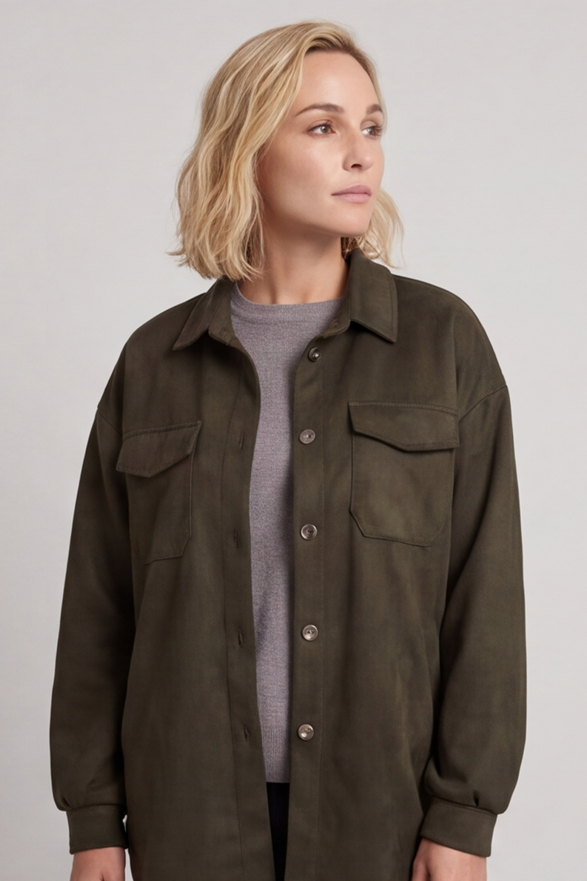 Anita Shacket Khaki