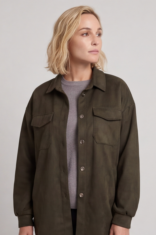 Anita Shacket Khaki - Image 5