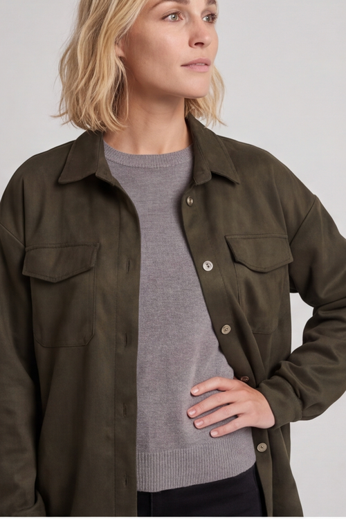 Anita Shacket Khaki - Image 7