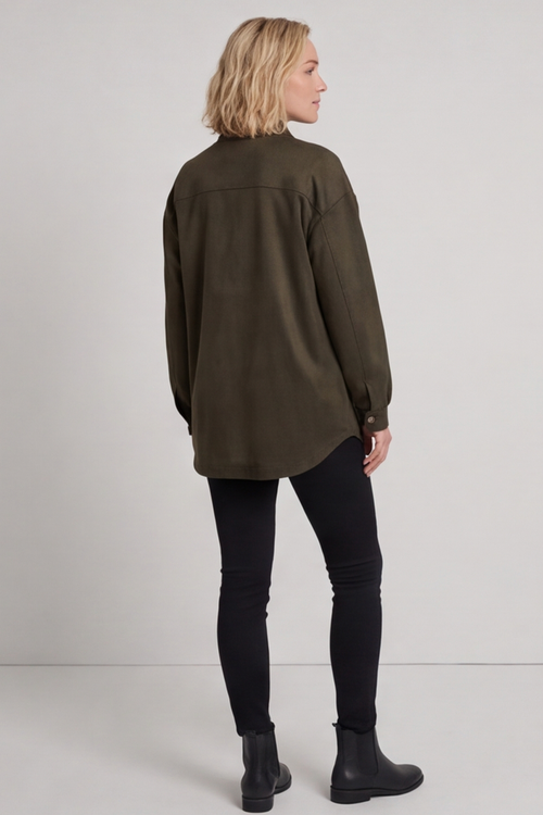 Anita Shacket Khaki - Image 3