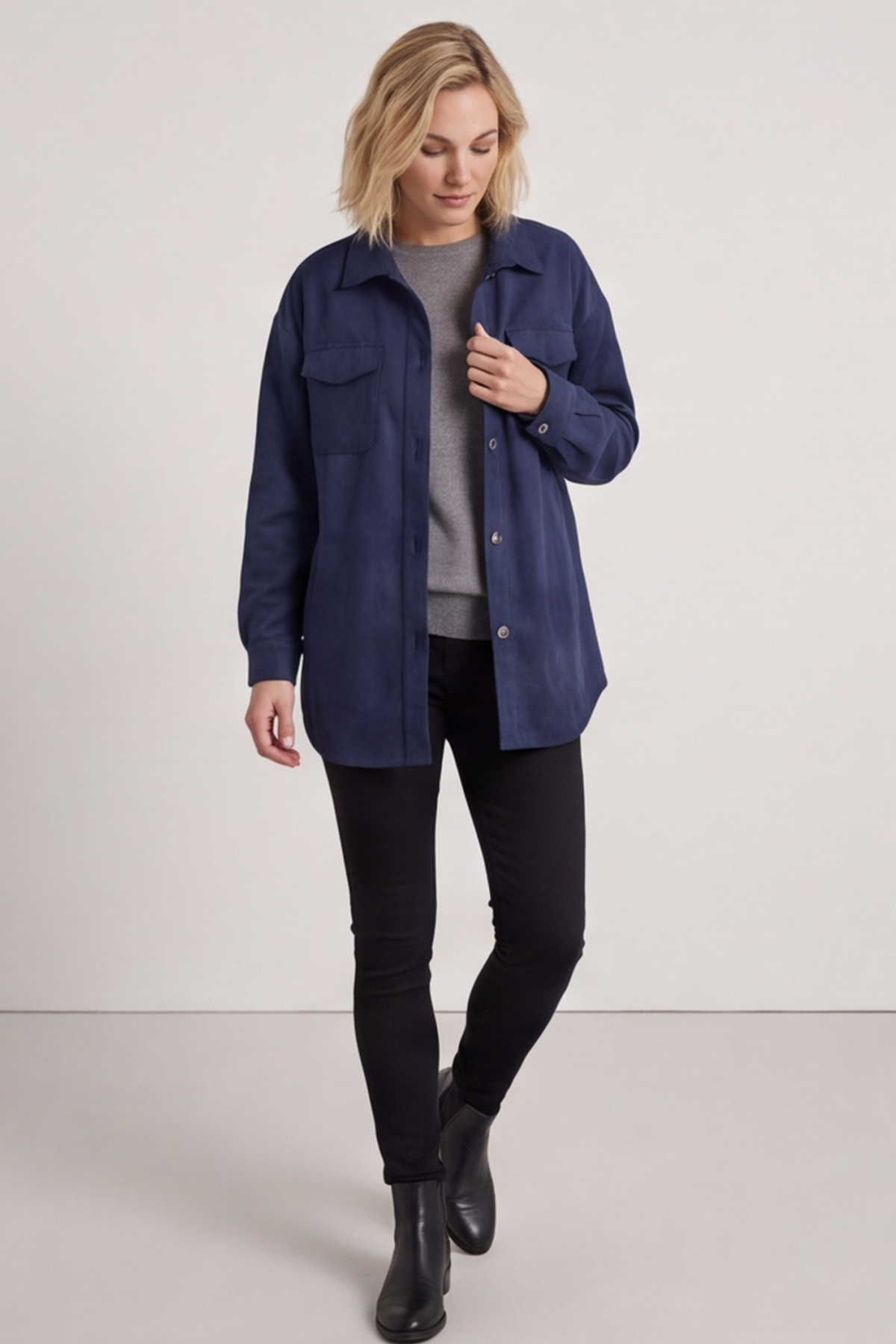 Anita Shacket Navy
