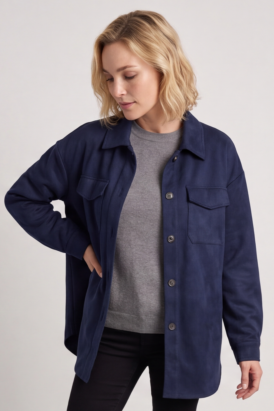 Anita Shacket Navy
