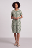 Annalise Print Cotton Green Dress