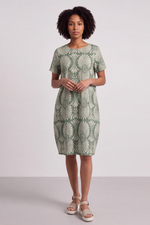 Annalise Print Cotton Green Dress Sage Green - Annalise Print Cotton Green Dress