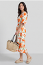 Amyla Floral Print Dress Orange