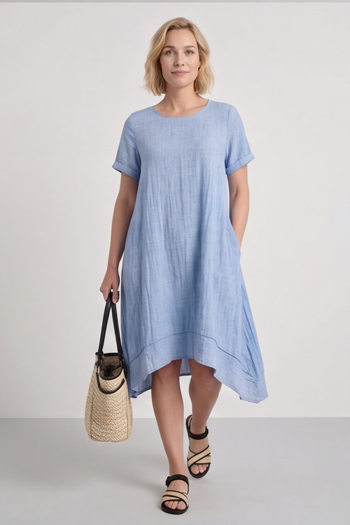 Aoila Baby Blue Dress - Image 3