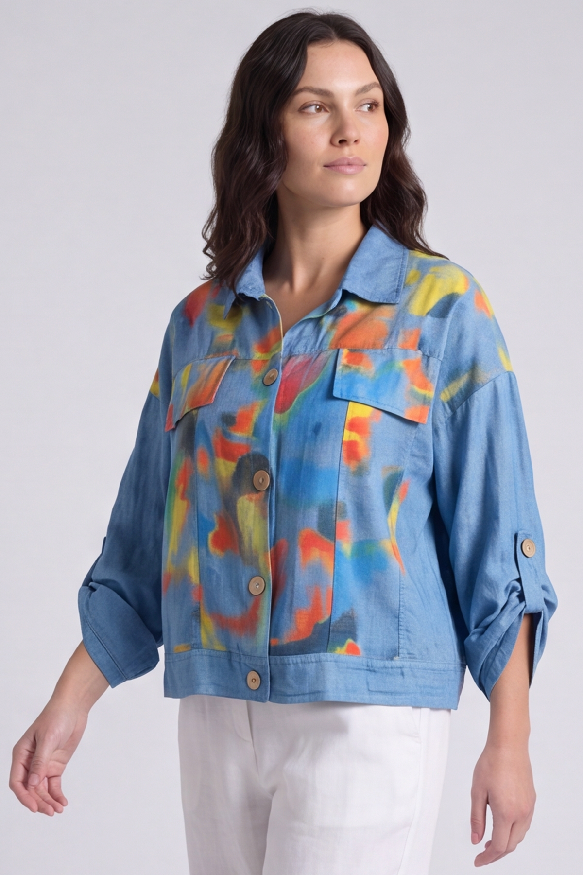 Ariella Linen Dress and Jacket Set Blue