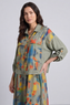 Ariella Linen Dress and Jacket Set Khaki