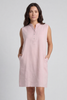 Ariyah Sleeveless Linen Tunic Pink