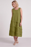 Alessia Cotton Swing Dress Olive