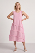 Alessia Cotton Swing Dress Baby Pink Pink - Alessia Cotton Swing Dress Baby Pink