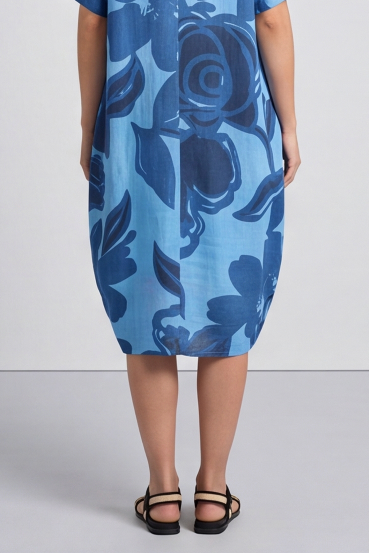 Aurora Linen Shift Dress Powder Blue