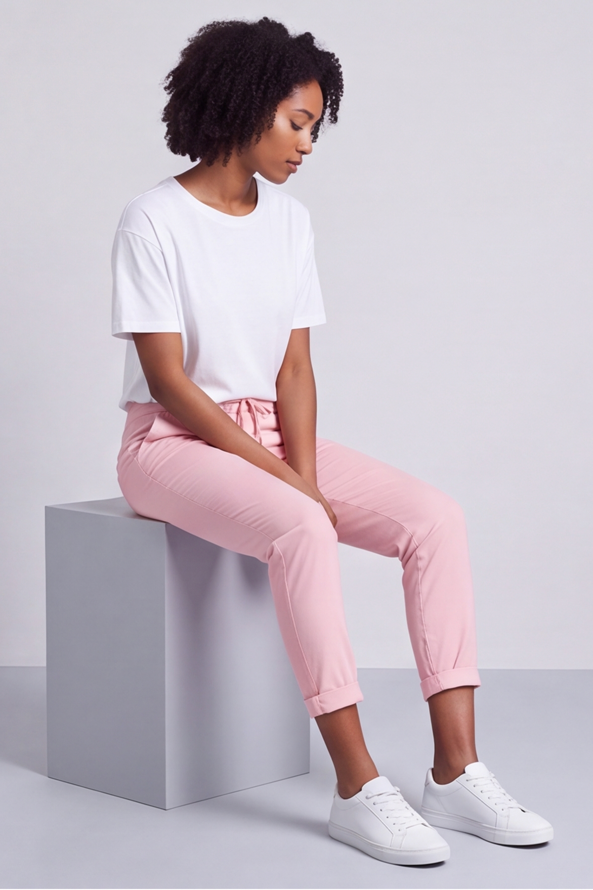 Yarwell Soft Pink Joggers