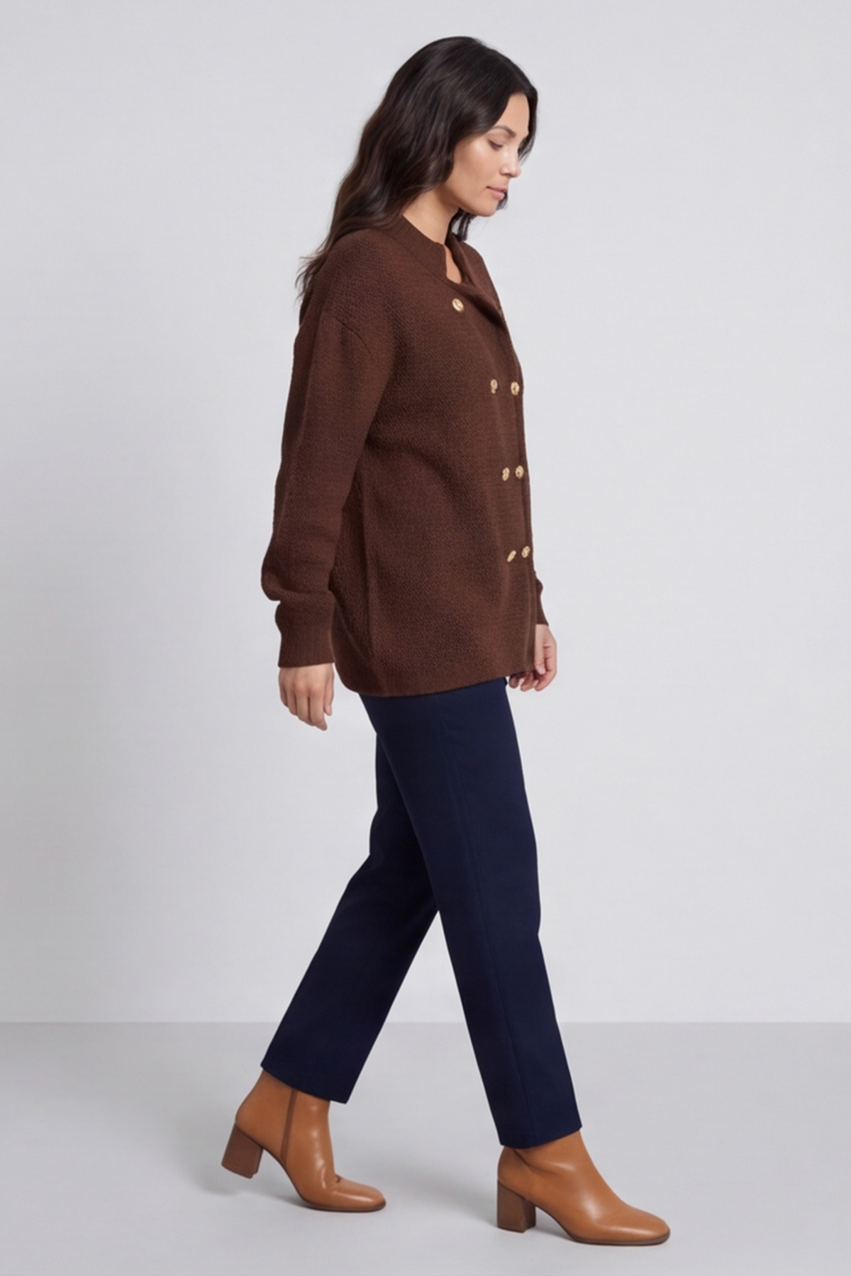 Belinda Knitted Cardigan Cocoa