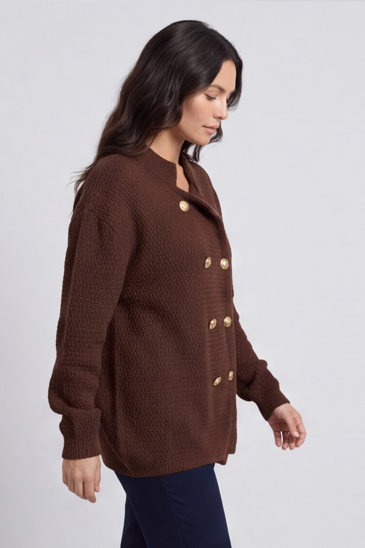 Belinda Knitted Cardigan Cocoa