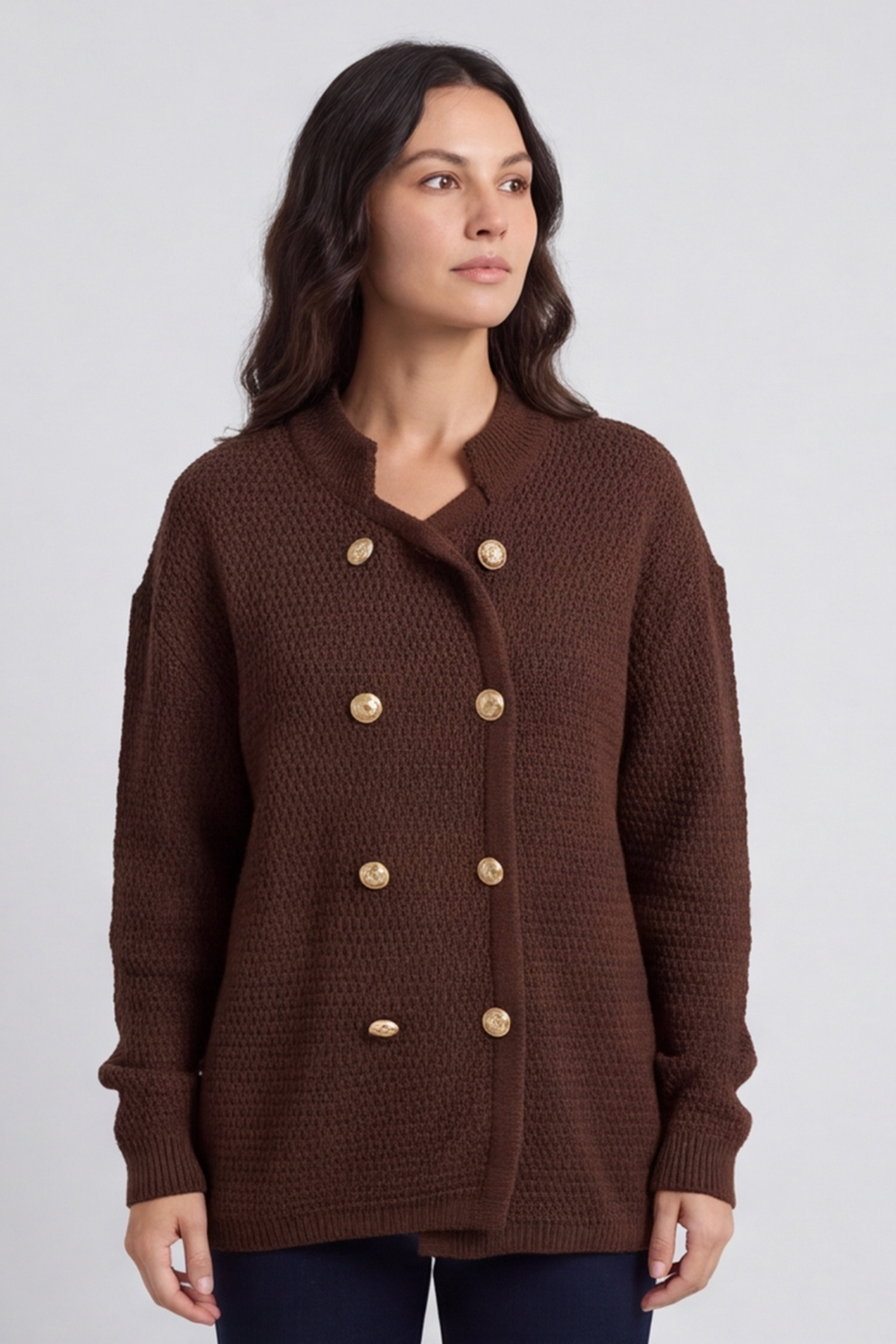 Belinda Knitted Cardigan Cocoa