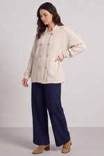 Belinda Knitted Cardigan Stone Stone - Belinda Knitted Cardigan Stone