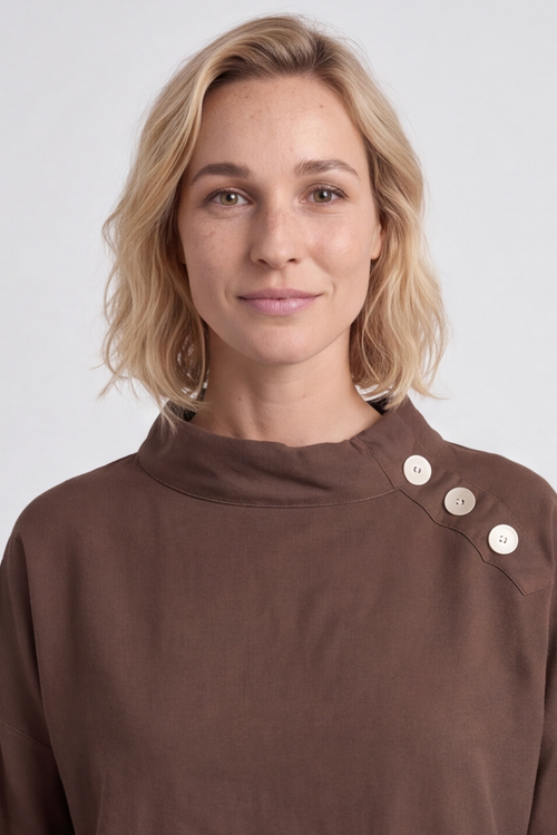 Bradley Linen Top Cocoa - Image 3