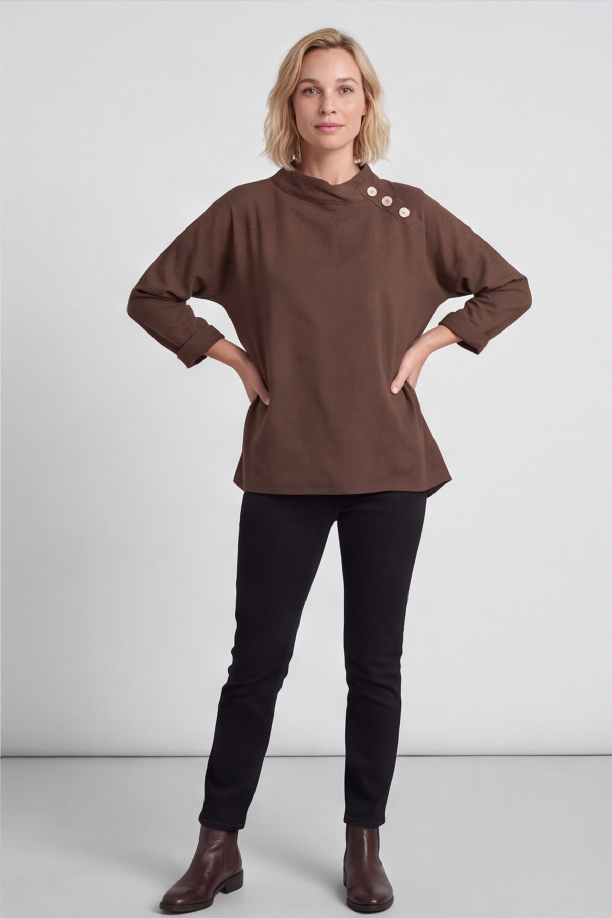 Bradley Linen Top Cocoa