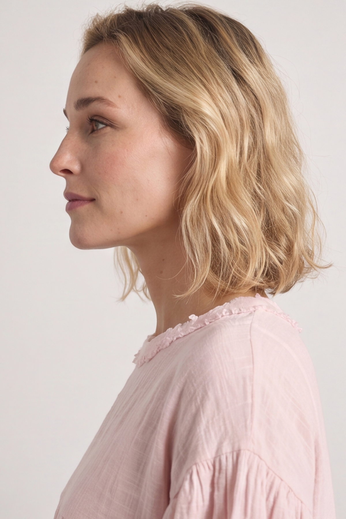 Bingham Tiered Cotton Top Pink