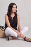 Mia Black Button Top