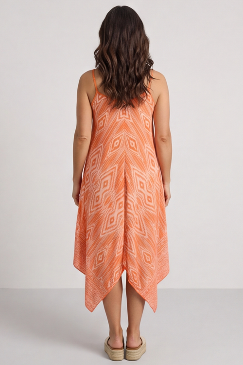Bliss Print Dress Orange - Image 5