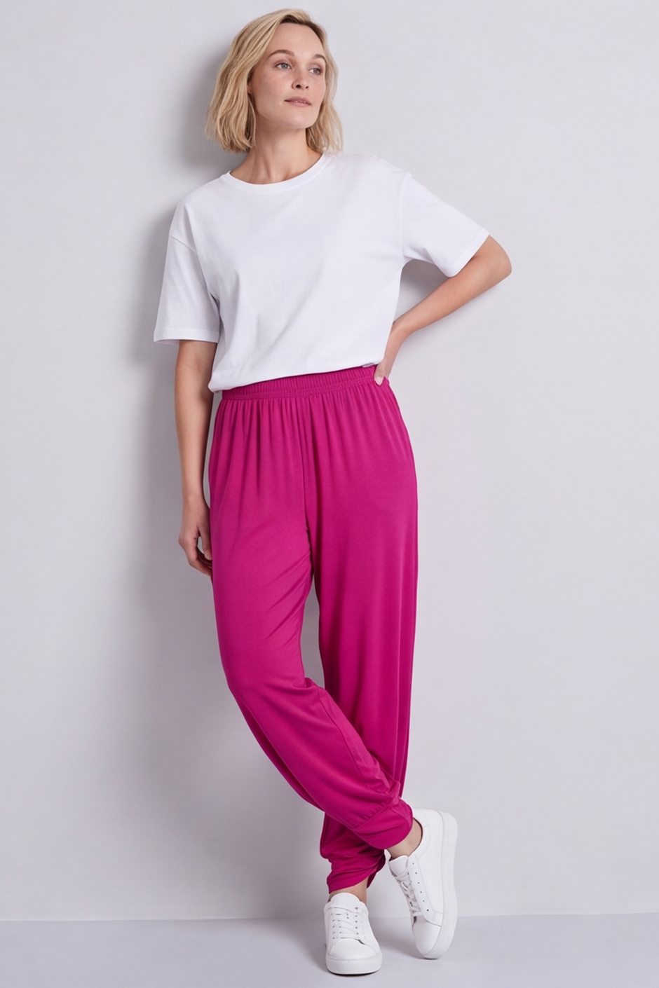 Jacinda Cotton Pink Trousers