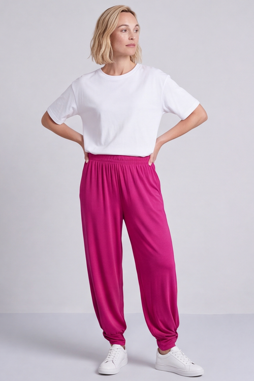 Jacinda Cotton Pink Trousers - Image 4