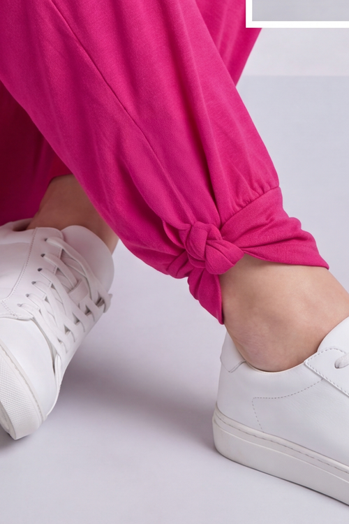 Jacinda Cotton Pink Trousers - Image 7