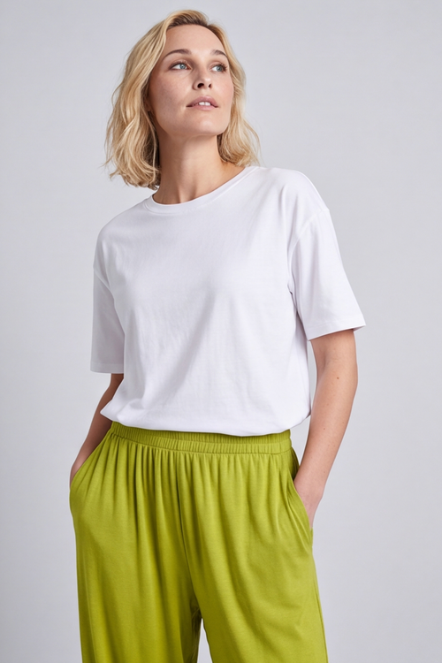 Jacinda Cotton Green trousers - Image 3